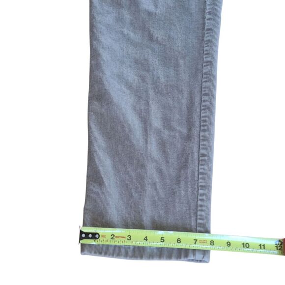LL Bean Curvy Fit Corduroy Pants 10 TALL Flat Front Stretchy Back Soft Tan 10T - Picture 15 of 15